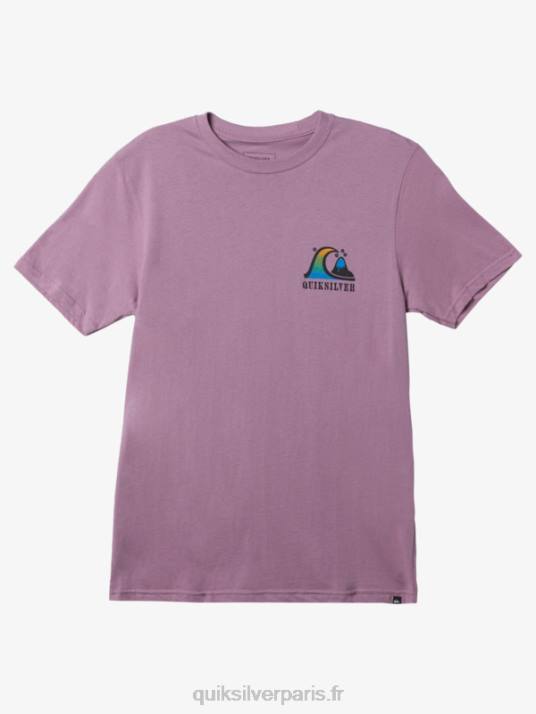 Hommes Quiksilver t-shirt coude de la rivière D6PT1516 orchidée poussiéreuse