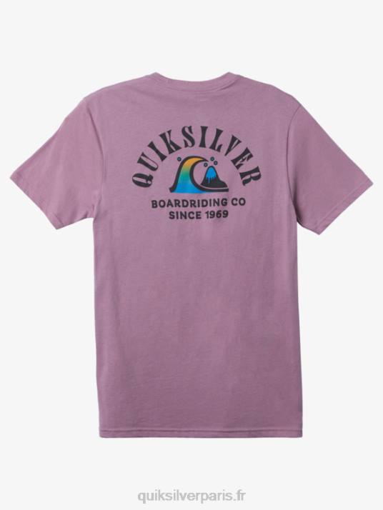 Hommes Quiksilver t-shirt coude de la rivière D6PT1516 orchidée poussiéreuse