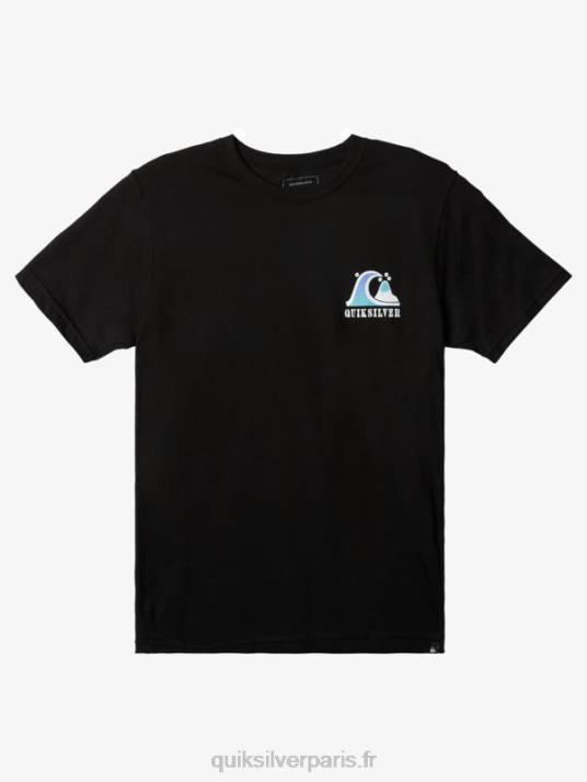 Hommes Quiksilver t-shirt coude de la rivière D6PT1517 noir