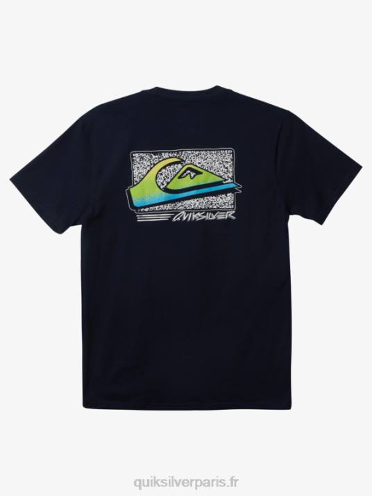 Hommes Quiksilver t-shirt dégradé rétro D6PT1109 blazer bleu marine