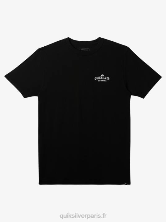 Hommes Quiksilver t-shirt d\'un océan à l\'autre de la floride D6PT235 noir