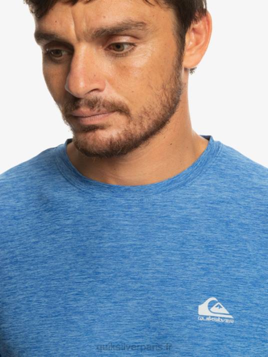Hommes Quiksilver t-shirt de coureur de côte D6PT1331 tuba bleu