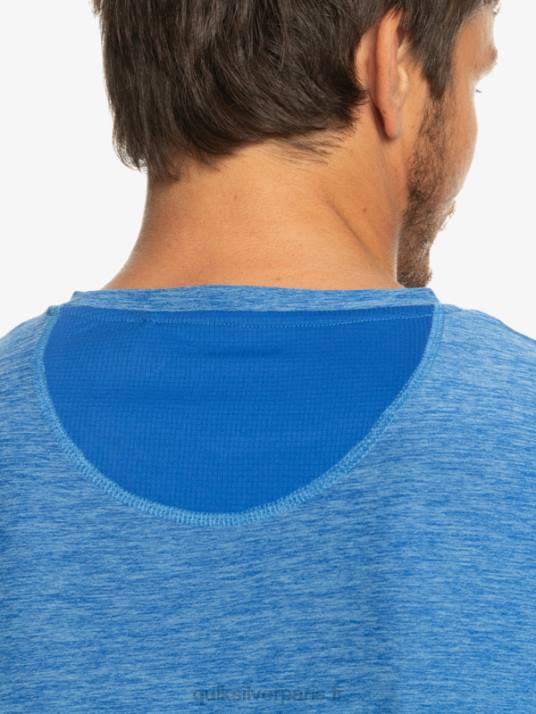 Hommes Quiksilver t-shirt de coureur de côte D6PT1331 tuba bleu