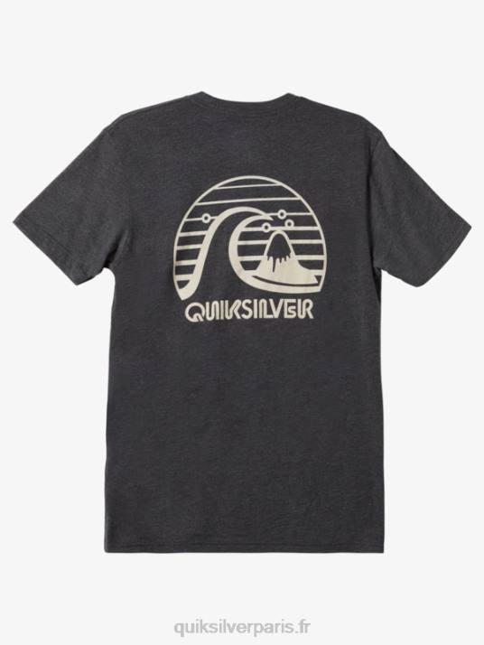 Hommes Quiksilver t-shirt de mod de mouvement audacieux D6PT1140 bruyère anthracite