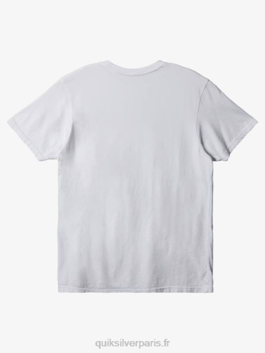 Hommes Quiksilver t-shirt de tous les jours D6PT904 blanc