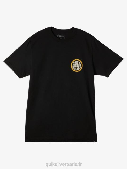 Hommes Quiksilver t-shirt de type plus audacieux D6PT46 noir