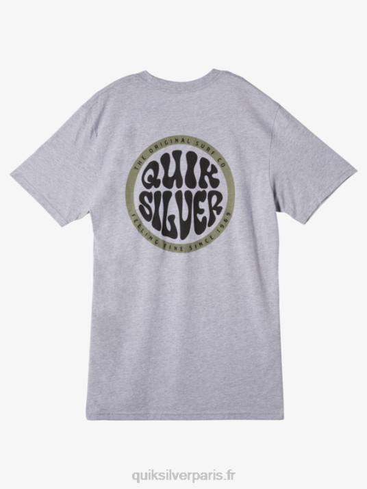 Hommes Quiksilver t-shirt de type plus audacieux D6PT48 bruyère athlétique