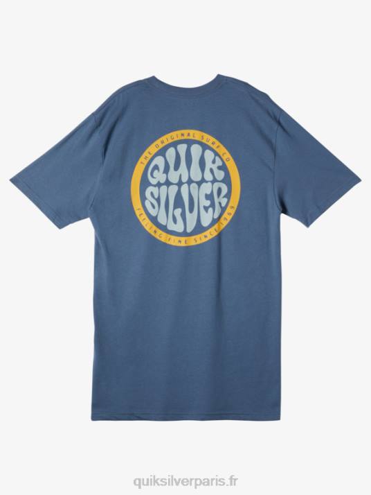 Hommes Quiksilver t-shirt de type plus audacieux D6PT49 mer de Béring