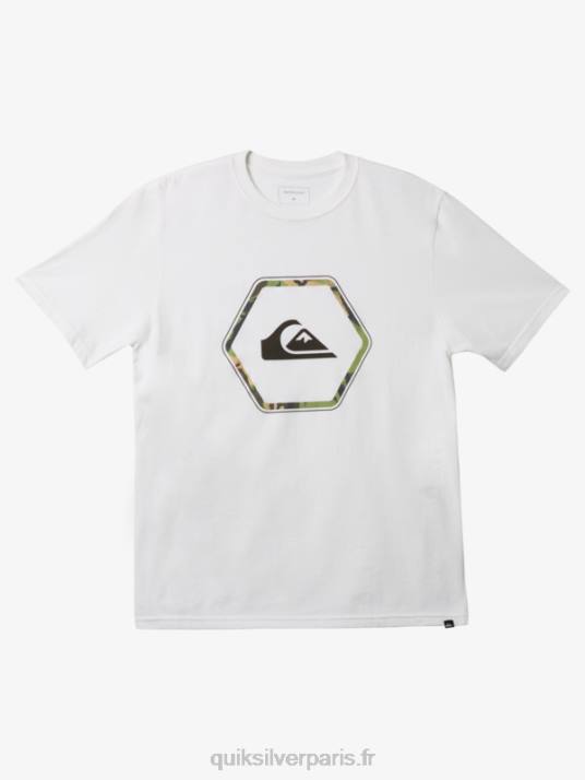 Hommes Quiksilver t-shirt en formes D6PT1235 blanc