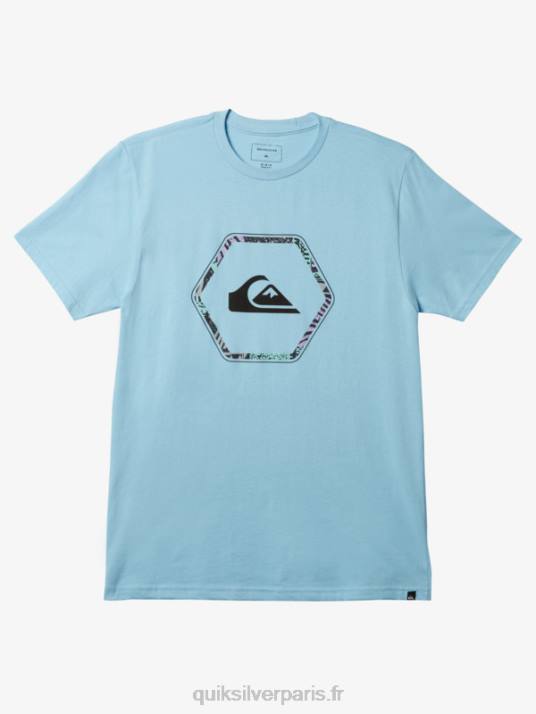 Hommes Quiksilver t-shirt en formes D6PT1236 bleu ciel