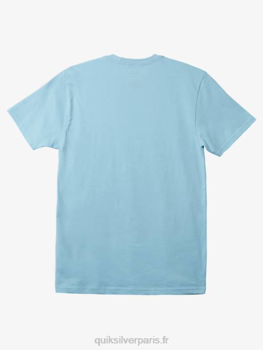Hommes Quiksilver t-shirt en formes D6PT1236 bleu ciel