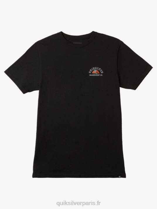 Hommes Quiksilver t-shirt enfin seul D6PT1163 noir