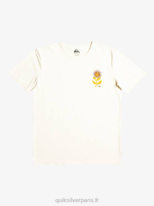 Hommes Quiksilver t-shirt fleur de soleil D6PT1020 bouleau