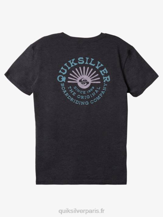 Hommes Quiksilver t-shirt flow mod D6PT270 gris moyen chiné