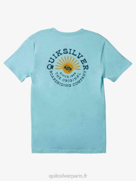 Hommes Quiksilver t-shirt flow mod D6PT271 bleu ange chiné
