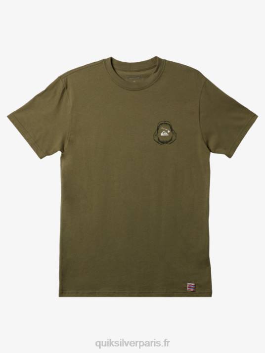 Hommes Quiksilver t-shirt hawaii big bite D6PT1422 trèfle à quatre feuilles
