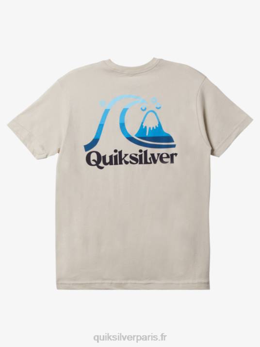 Hommes Quiksilver t-shirt heure de l\'île D6PT1626 bouleau