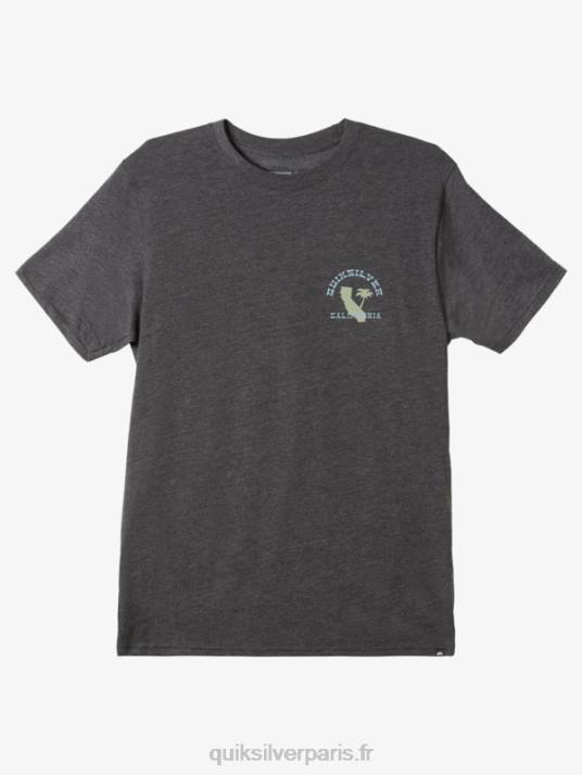 Hommes Quiksilver t-shirt iconique de l\'ouest de la californie D6PT1229 bruyère anthracite