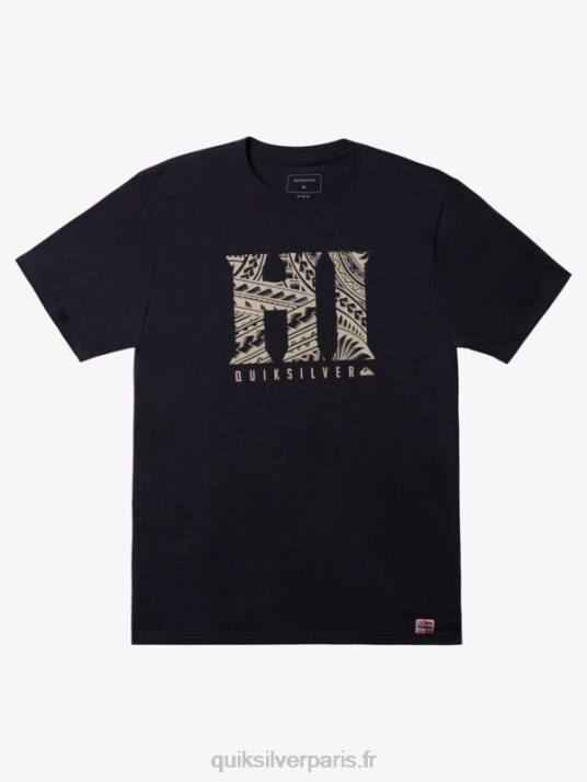 Hommes Quiksilver t-shirt insulaire d'hawaï D6PT1104 blazer bleu marine