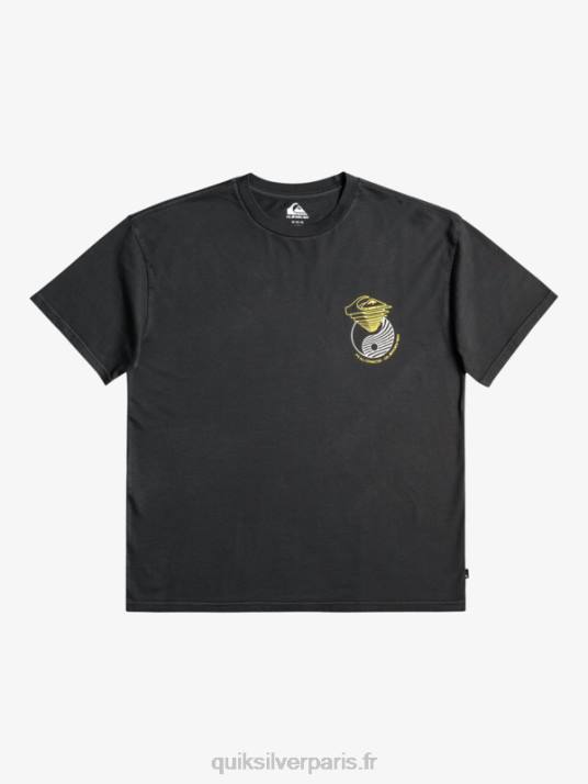 Hommes Quiksilver t-shirt là-bas D6PT1167 noir