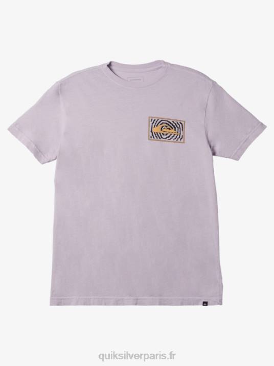 Hommes Quiksilver t-shirt à logo fortuné D6PT982 lilas pastel