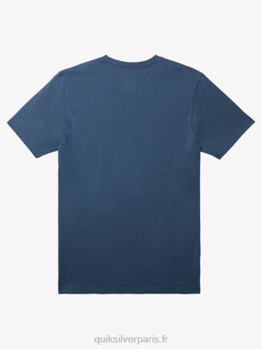Hommes Quiksilver t-shirt à logo imprimé D6PT111 mer de Béring