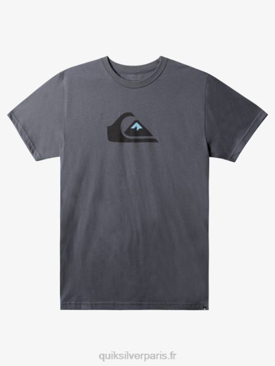 Hommes Quiksilver t-shirt à logo imprimé D6PT1386 porte de fer