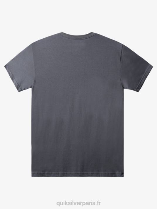 Hommes Quiksilver t-shirt à logo imprimé D6PT1386 porte de fer