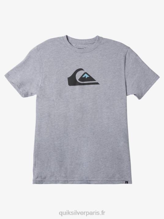 Hommes Quiksilver t-shirt à logo imprimé D6PT191 bruyère athlétique
