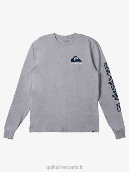 Hommes Quiksilver t-shirt à logo omni D6PT298 bruyère athlétique