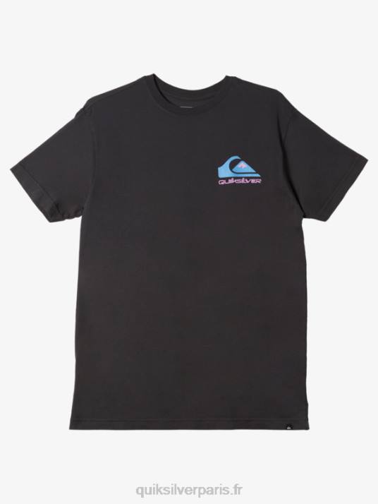 Hommes Quiksilver t-shirt à logo omni D6PT984 noir
