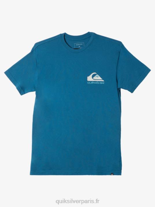 Hommes Quiksilver t-shirt à logo omni D6PT985 bleu marocain