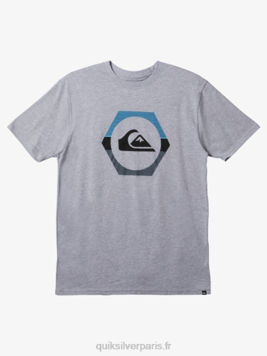 Hommes Quiksilver t-shirt métamorphe D6PT226 bruyère athlétique