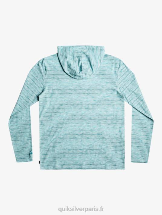 Hommes Quiksilver t-shirt manches longues à capuche kentin D6PT1354 Kentin céleste