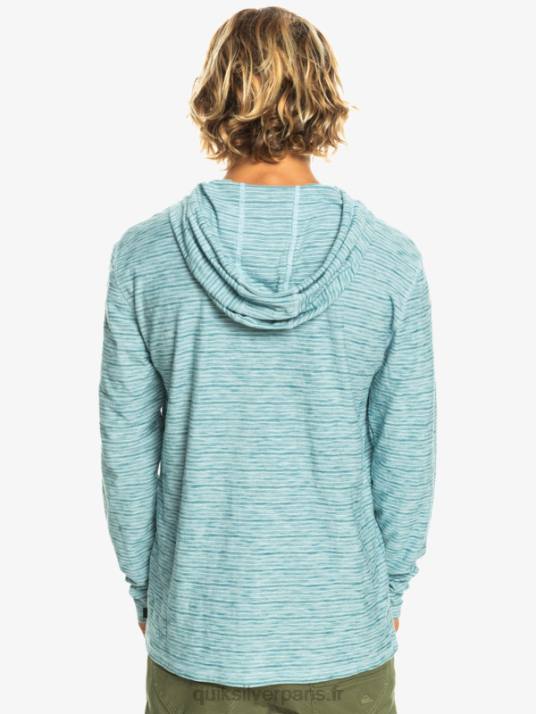 Hommes Quiksilver t-shirt manches longues à capuche kentin D6PT1354 Kentin céleste