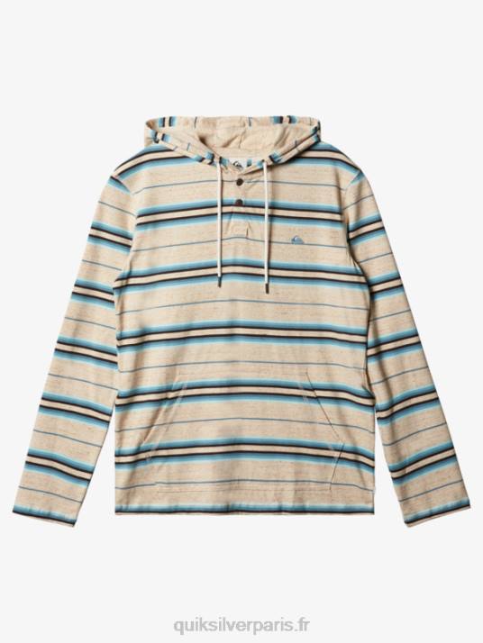 Hommes Quiksilver t-shirt manches longues à capuche last chance D6PT1863 bouleau dernière chance