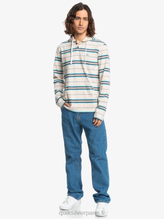 Hommes Quiksilver t-shirt manches longues à capuche last chance D6PT1863 bouleau dernière chance