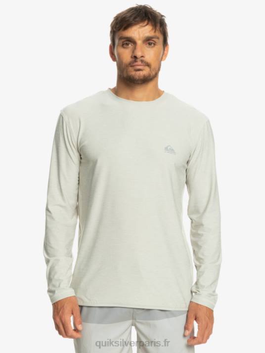 Hommes Quiksilver t-shirt à manches longues coast runner D6PT1347 gris violet chiné