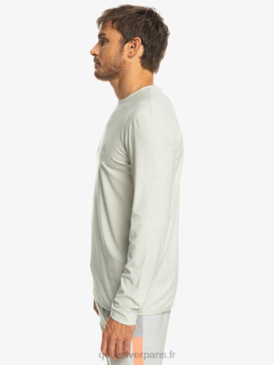 Hommes Quiksilver t-shirt à manches longues coast runner D6PT1347 gris violet chiné