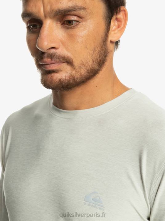 Hommes Quiksilver t-shirt à manches longues coast runner D6PT1347 gris violet chiné