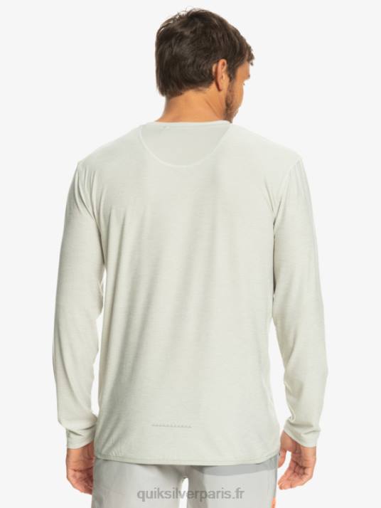 Hommes Quiksilver t-shirt à manches longues coast runner D6PT1347 gris violet chiné