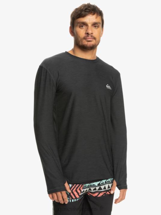 Hommes Quiksilver t-shirt à manches longues coast runner D6PT1348 bruyère fantôme