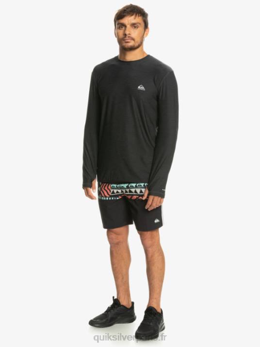 Hommes Quiksilver t-shirt à manches longues coast runner D6PT1348 bruyère fantôme