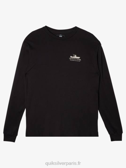 Hommes Quiksilver t-shirt à manches longues waterman power trip D6PT62 noir