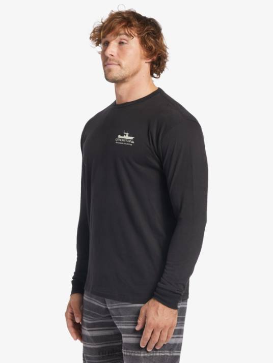 Hommes Quiksilver t-shirt à manches longues waterman power trip D6PT62 noir