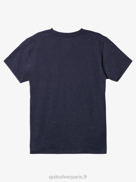 Hommes Quiksilver t-shirt mod de verrouillage simple D6PT1164 blazer bleu marine chiné