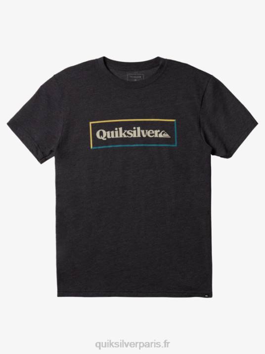 Hommes Quiksilver t-shirt mod de verrouillage simple D6PT1166 bruyère anthracite