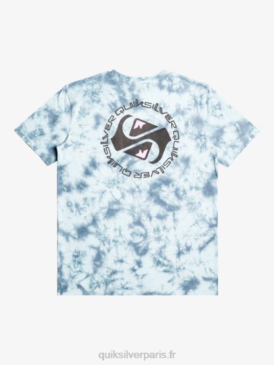 Hommes Quiksilver t-shirt omni cercle D6PT1070 bleu céleste
