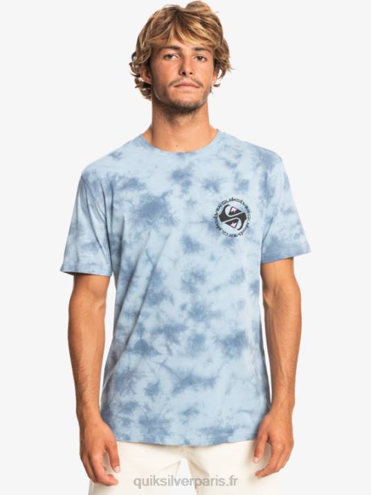 Hommes Quiksilver t-shirt omni cercle D6PT1070 bleu céleste