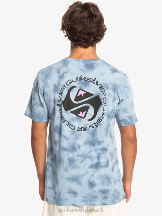 Hommes Quiksilver t-shirt omni cercle D6PT1070 bleu céleste